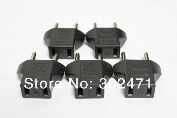 20pcs/lot US to EU, Flat to Round Power Plug Convertor,plug adapter Free shipping