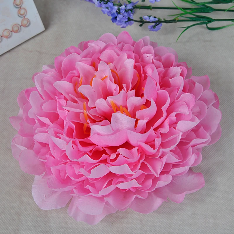 10pcs Artificial Peony Flower Heads DIY Wedding Wreath Home Hotel Background Wall Decoration Fake Flower Multicolor