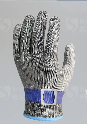 

Steel Gloves Protection Mittens Cut One piece Butcher Work Fish Work