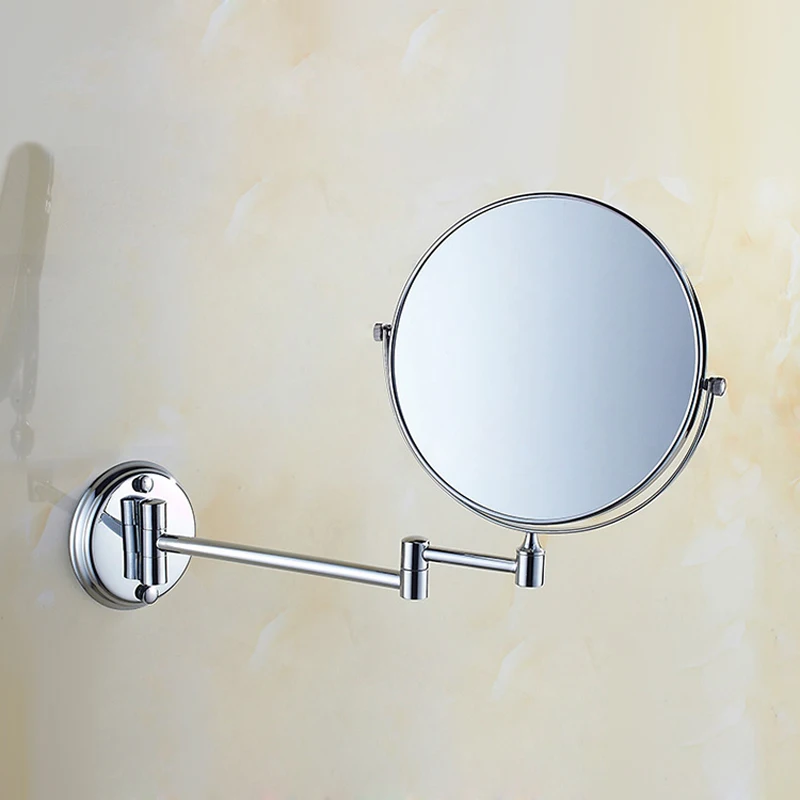 BAKALA Dual Makeup mirrors 1:1 and 1:3 magnifier Copper Cosmetic Bathroom Double Faced Bath Mirror wall mirror  BR-6738