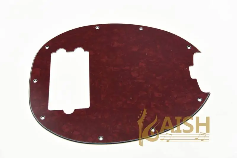 KAISH  Bass Pickguard MusicMan Stingray MM4 Scratch plate for Music Man MM2 4 String Guitar Parts Red Pearl