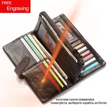 Genuine Crazy Horse Leather Wallet Men #3