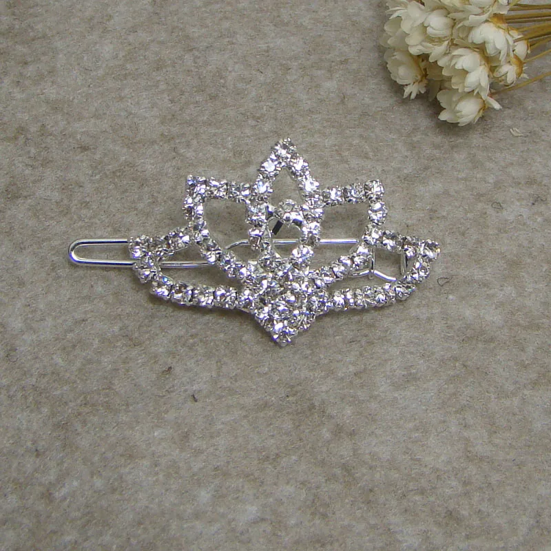 New rhinestone floral pointed tiara crown dog or girls hair ornament clips jewelry accessories 120pcs lot new