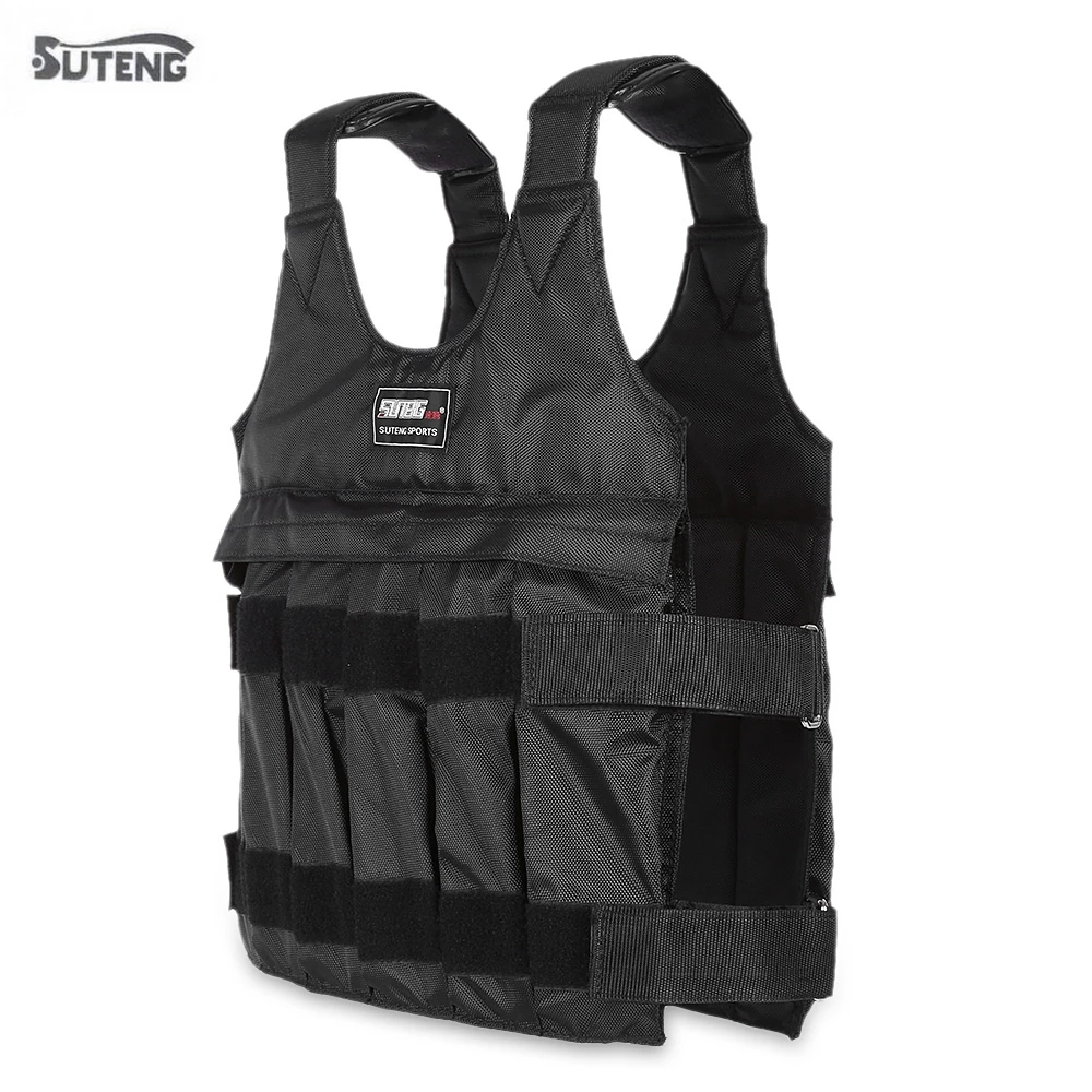 

SUTENG-Adjustable Heavy Duty Workout Waistcoat, Fitness Jacket, Workout Training, Durable Vest, Max Loading, 20kg, 50kg