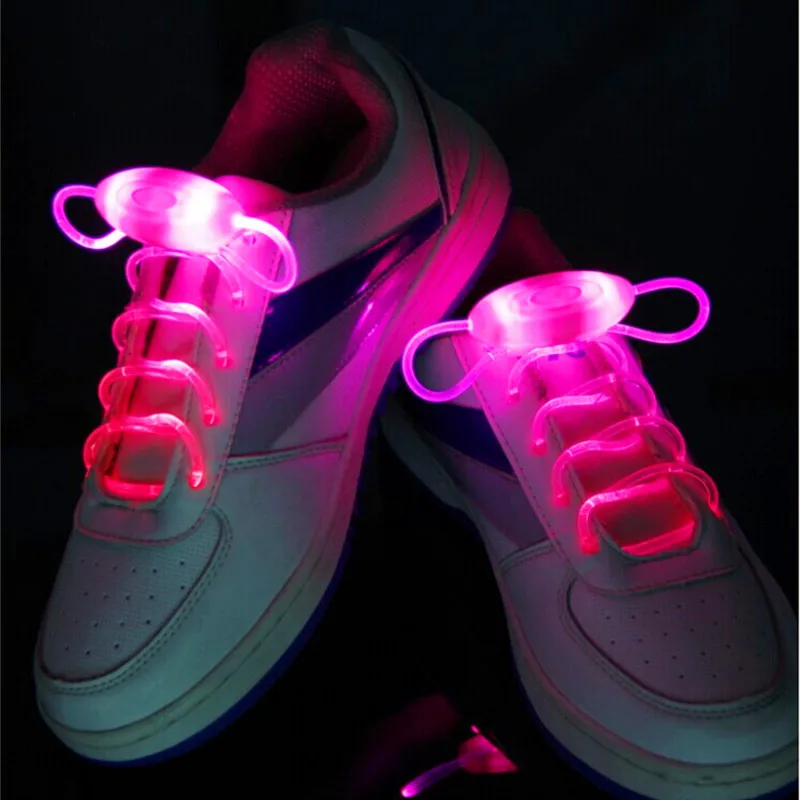 

12pairs/lot Popular LED Luminous Shoelaces Night Party Flashing Shoelace Younger Girl Boy Glow Light Up LED Shoe Laces