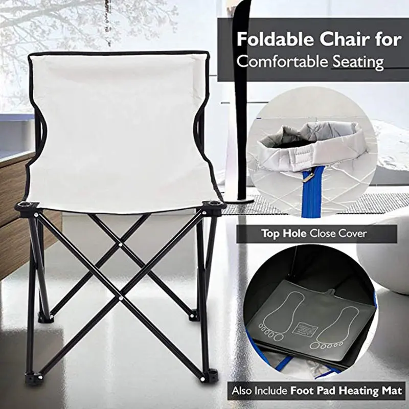 Far Infrared Sauna Slimming For Sauna Weight Loss Negative Ion Detox Therapy  Personal Fir Sauna Cabin Room With Folding Chair