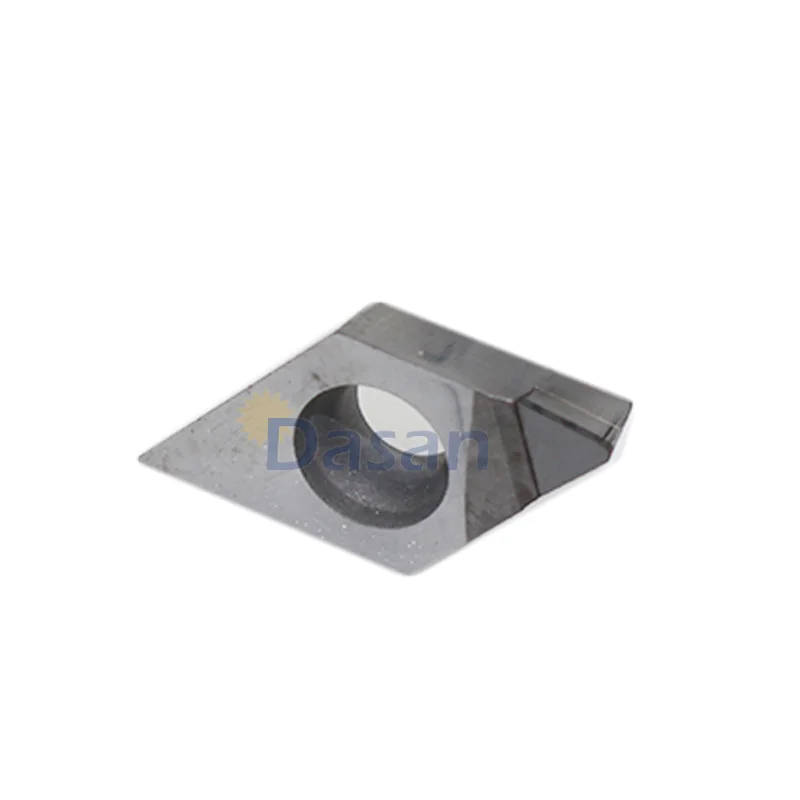 Вставки для токарного станка DCMT11T304 PCD, набор из 2 твердых алмазных наконечников для резки, индексируемый внутренний токарный инструмент, резак ЧПУ