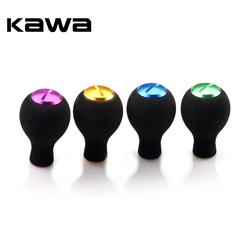 KAWA Fishing Handle Knob, EVA Knob Bait Casting and Spinning Reel Cranking Handle Knob for Bearing 7*4*2.5mm Fishing Accessory