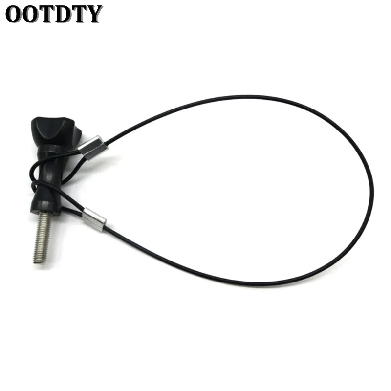 OOTDTY Safety Strap Stainless Steel Tether Lanyard Wrist Hand 60cm For GoPro Camera New