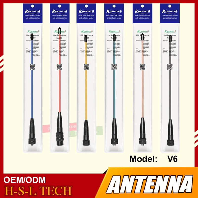 Walkie-talkie de goma de mano, antena de colores BNC/SMA-M/SMA-F, 144/430MHz, banda Dual, VHF/UHF, accesorio de antena de Radio bidireccional