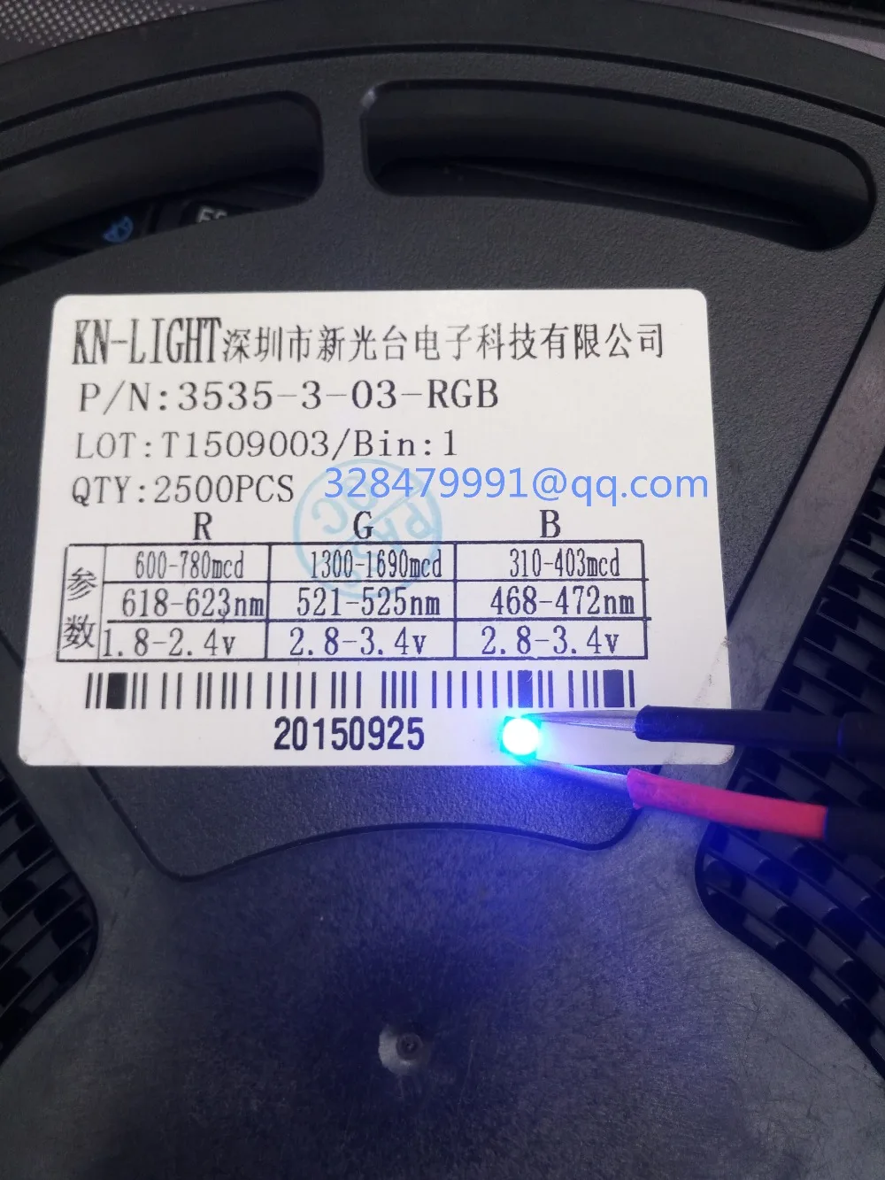 1000 pçs/lote 3535 rgb smd led xinguang taiwan diodos emissores de luz de cor completa (leds)