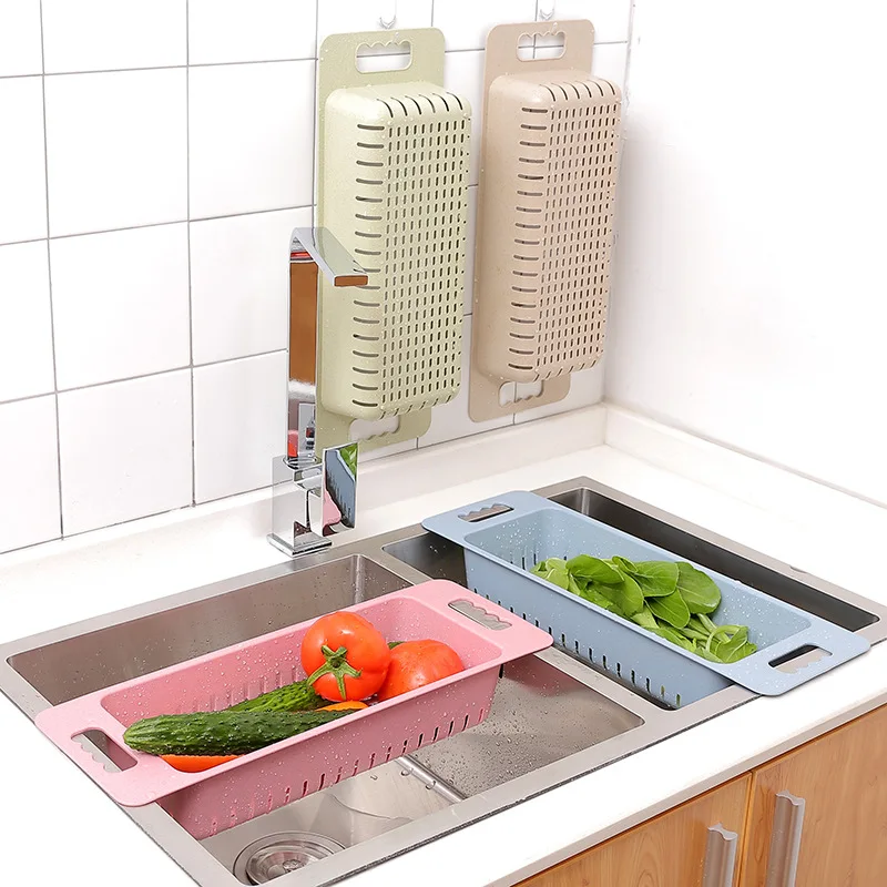 

100pcs/lot Home Vegetable Fruit Washing Racks Wheat Straw Sink Bowl Plate Draining Rack