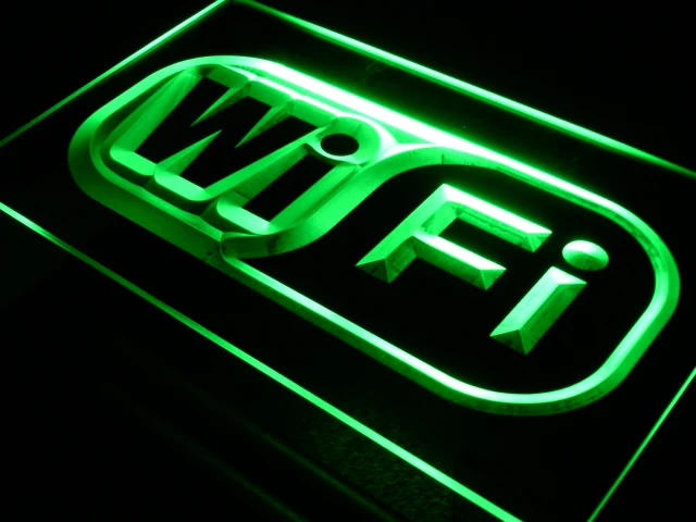 i373 Wi Fi Logo Free Internet Services Light Signs On/Off Switch 20+ Colors 5 Sizes