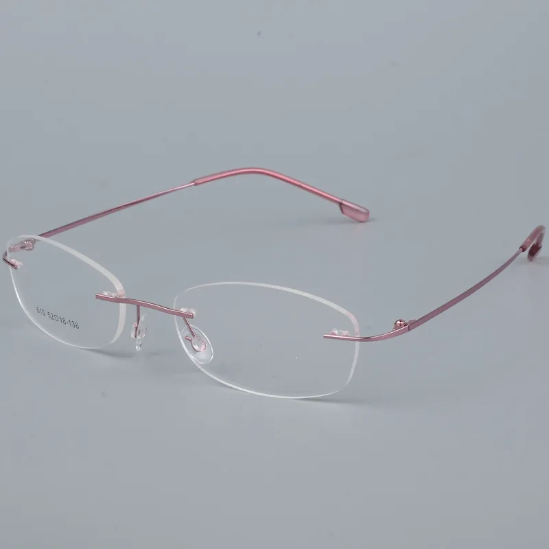BCLEAR Rimless Glasses Frame Women Titanium Alloy Ultralight Eyeglasses Prescription Frameless Eyewear Myopia Optical Frame