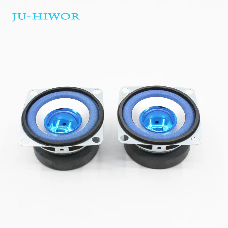 

2pcs 3 Ohm 5W 53MM Musical Flowerpot Loudspeaker 45mm External Magnetic Speaker Foam Blue Edge Bright Cap Height 30mm