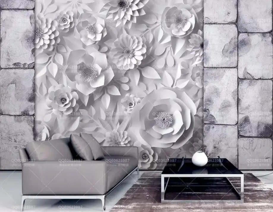 

Custom wallpaper abstract Origami flower wall paper mural 3d kids bedroom wallpaper TV sofa background wallpaper 8d