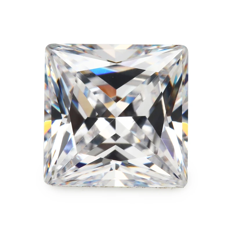 

Size 1.5x1.5mm~12x12mm AAAAA Princeses Cut Cubic Zirconia Stones White Square Zircon For Jewelry