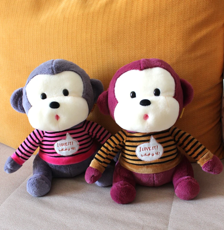 

12" Little monkey doll plush toy cherry dolls New Year Gift / Valentine's Day gift