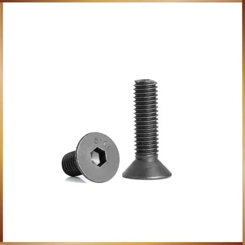 

M3 black 10pcs m3 mm flat head countersunk head black grade 10.9 Alloy Steel Hex Socket Head Cap Screw nails,bolts