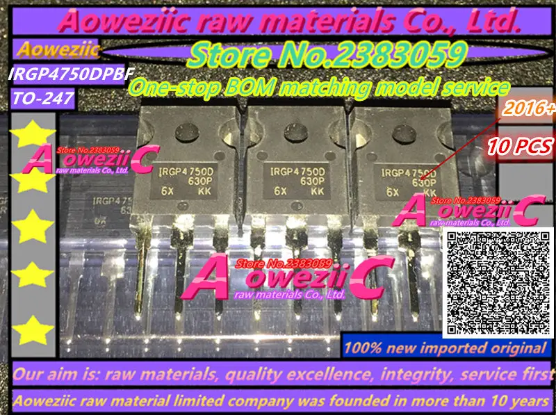 

Aoweziic 2016+ 100% new imported original IRGP4750D IRGP4750DPBF TO-247 IGBT Field effect MOS tube 650V 70A