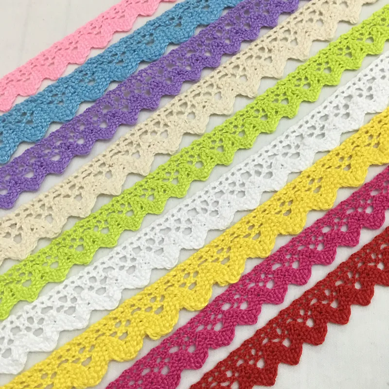 2 yards 15mm width Sewing Fabric Cotton Lace Decoration Srapbooking DIY Craft 7LS75