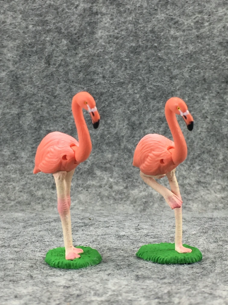 

Однотонная ПВХ-фигурка, модель фламинго, животные, птицы, сцена, однотонная модель, детские игрушки 2 шт./компл.