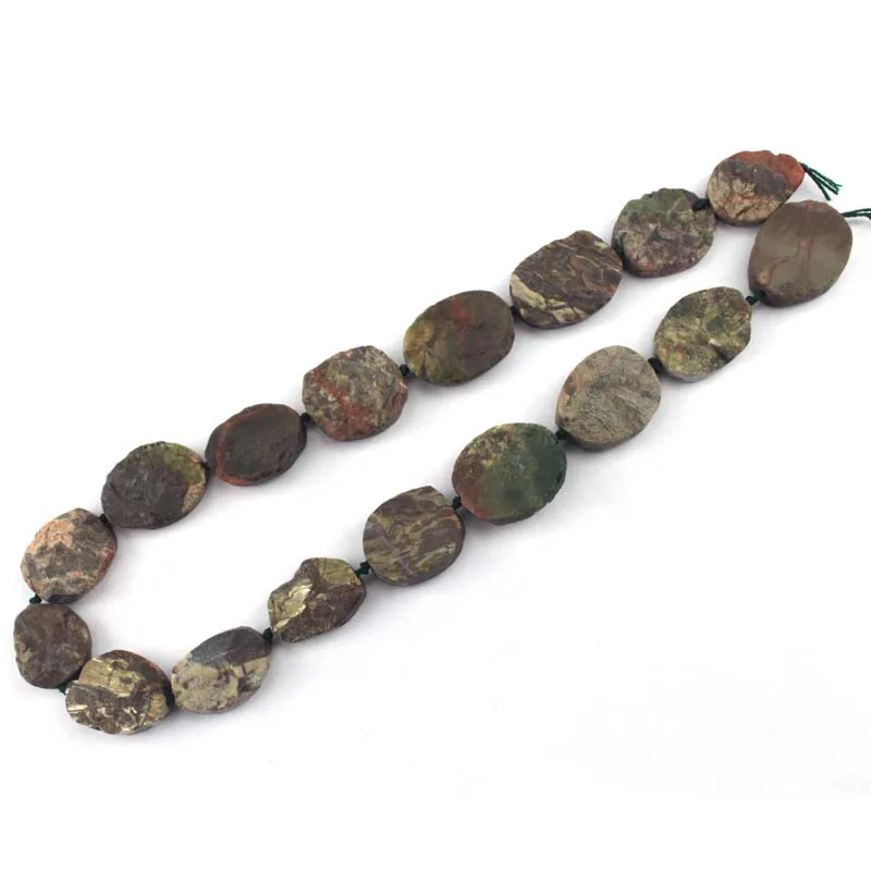 20x30mm Rainforest Agate Beads Natural Stone Beads Diy Loose Beads For Jewelry Making Strand 15