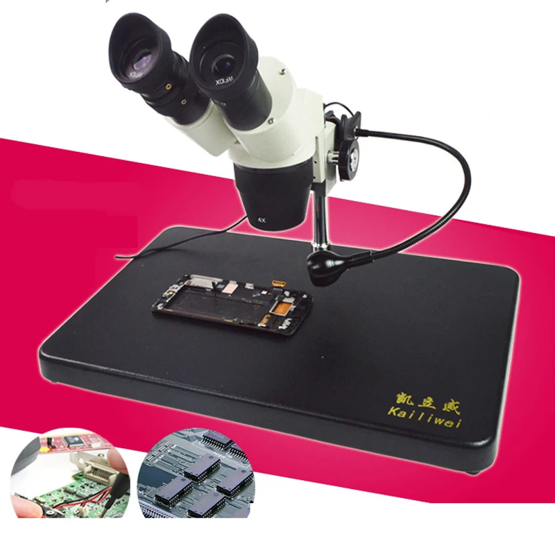 

HD Electronic Industrial Microscope Binocular Microscope Portable Stereo Microscope For Mobile Phone Motherboard Repair 20X-40X