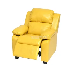 New Lying/Sitting Children Sofa Ergonomic Baby Kids Lazy Sofa Chair With Footrest Clothing/PU Leather Soft Sponge Filler