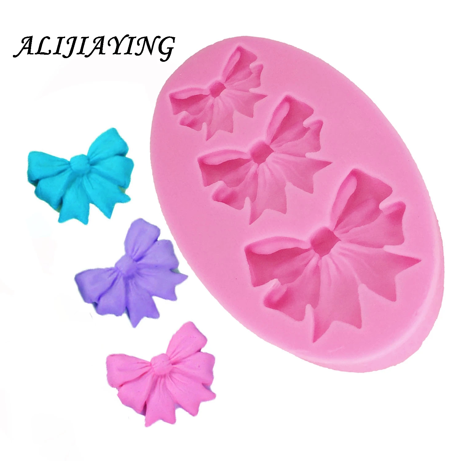 3D Bows Silicone Fondant Mold Sugarcraft Mold Chocolate Bowknot Candy Mold Cake Decorating Tools D1208
