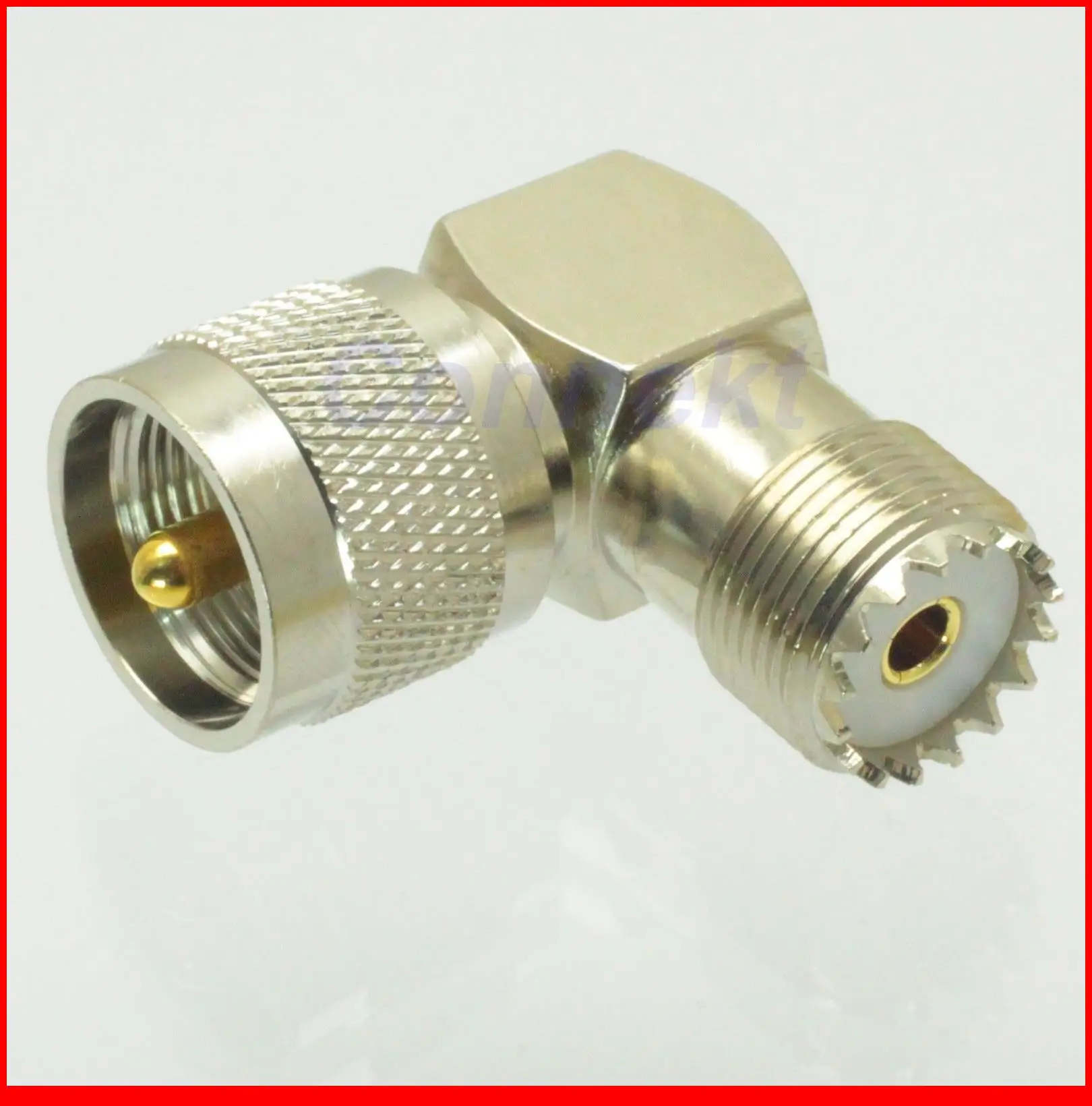 

5pcs/lot PL259 PL-259 male to UHF female SO-239 SO239 right angle 90 degree adapter connector