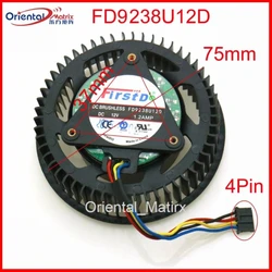 FD9238U12D 12V 1.2A 75mm 37*37*37mm VGA Fan For ASUS GTX960 TURBO GTX970 OC Graphics Card Cooler Cooling Fan
