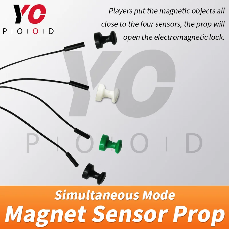 Sensor magnético versión simultánea, accesorio de sala de Escape, cuatro imanes al mismo tiempo para liberar YOPOOD Takagism game puzzles abiertos