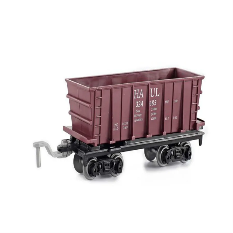 2pcs Plastic TTrain Container Railroad Layout General Train Accessories Tanker Freight  Coal Carriage Passager Car