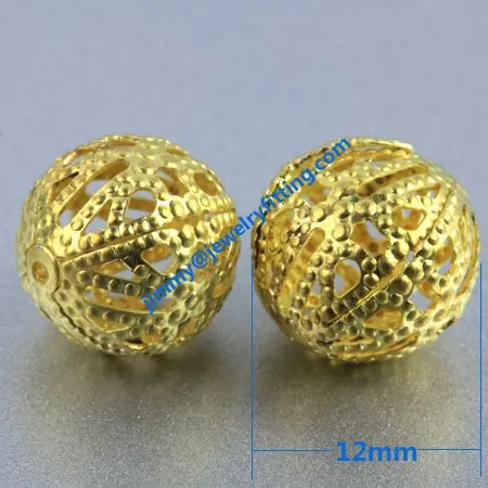 

1500pcs 12mm Filigree jewelry findings copper beads metal filigree findings spacer beads shipping free