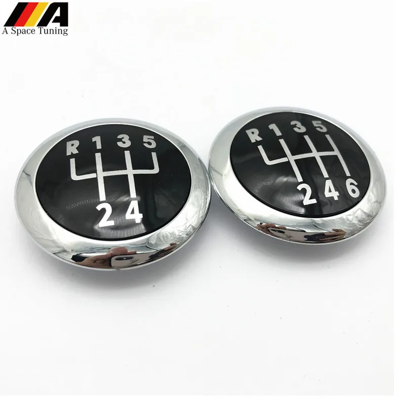 5/6 Speed MT Gear Shift Knob Emblem Cap Cover Case For Volkswagen VW Passat B6 2005-2011 Car Styling Accessories