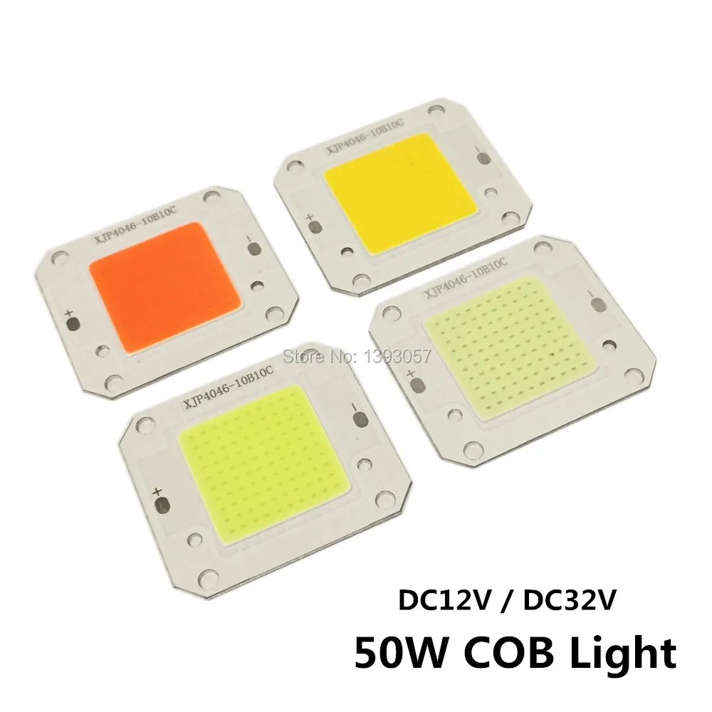 DC12V 32V 50W LED COB Integrated Smart IC Driver High Power 12V COB LED Cold White Warm White Full Spectrum