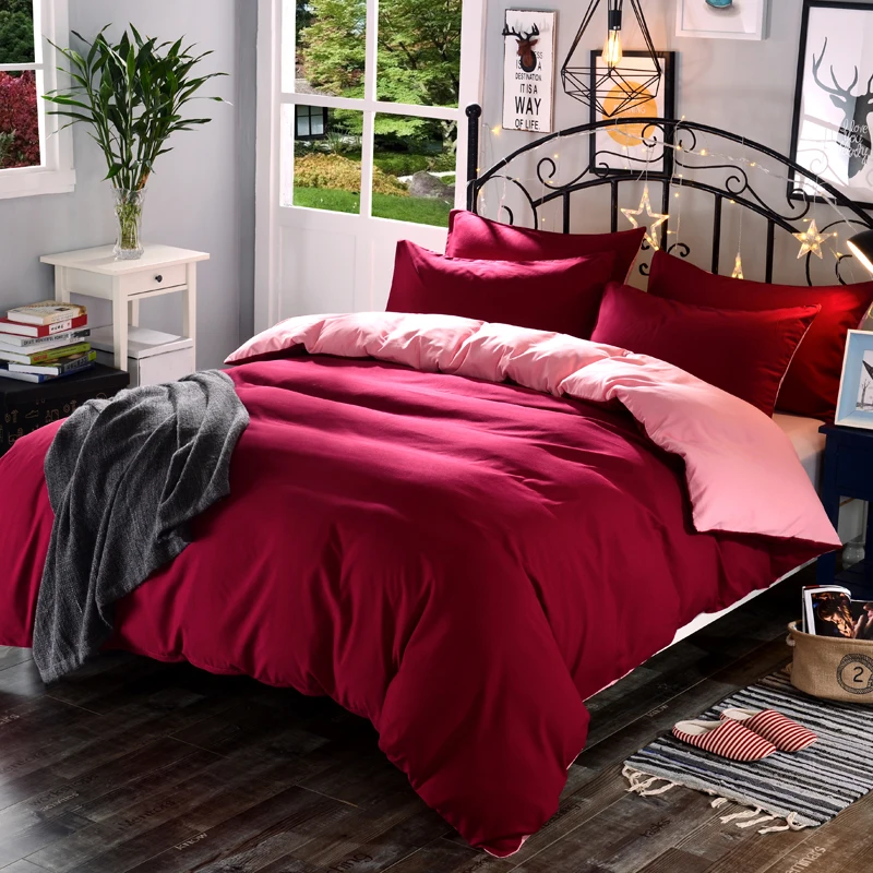 1 pcs high quality solid color super soft encryption fabric Duvet Cover a variety of specifications to open custom