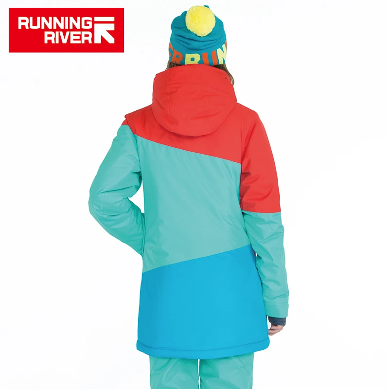 RUNNING RIVER Brand Women Snowboard Jackets For Winter Warm Mid-thigh Outdoor Sports Clothing High Quality Sport Jacket #A6042