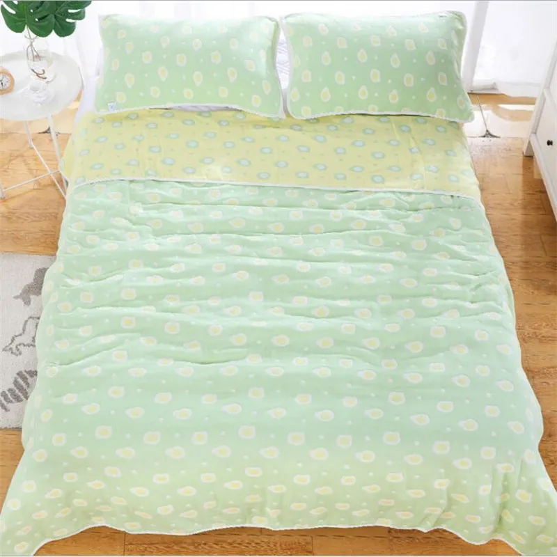 180*220CM muslin cotton sleeping blanket many patterns summer air conditioner room nap blanket 6 layers cotton muslin blankets