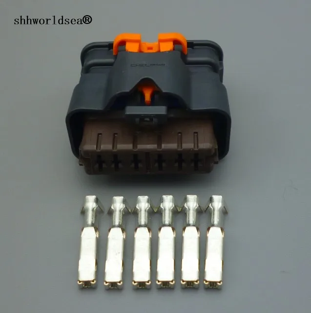 Shhworldse 6 pin 2.8mm car throttle valve plug auto electric wire harness conector plug F843700 F84370019117E