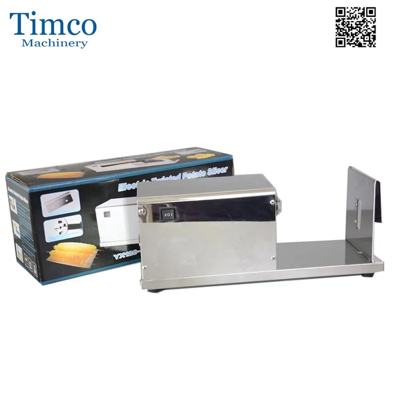Timco torção elétrica batata cortador automático 110v 220v espiral de aço inoxidável máquina batata
