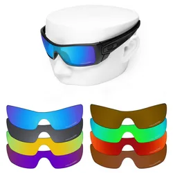 OOWLIT Anti-Scratch Replacement Lenses for-Oakley Batwolf OO9101 Etched Polarized Sunglasses