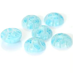 Miasol 10 Pcs 10MM Glass Murano Millefiori Cabochon Round Cameo Cabochon Setting Supplies For Diy Jewelry Making Accessories