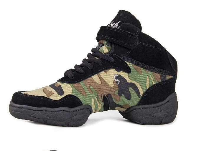 Discount Women Men Camouflage Sports Shoes Practice Dance Shoes Jazz Shoes Camouflage Dance Sneakers