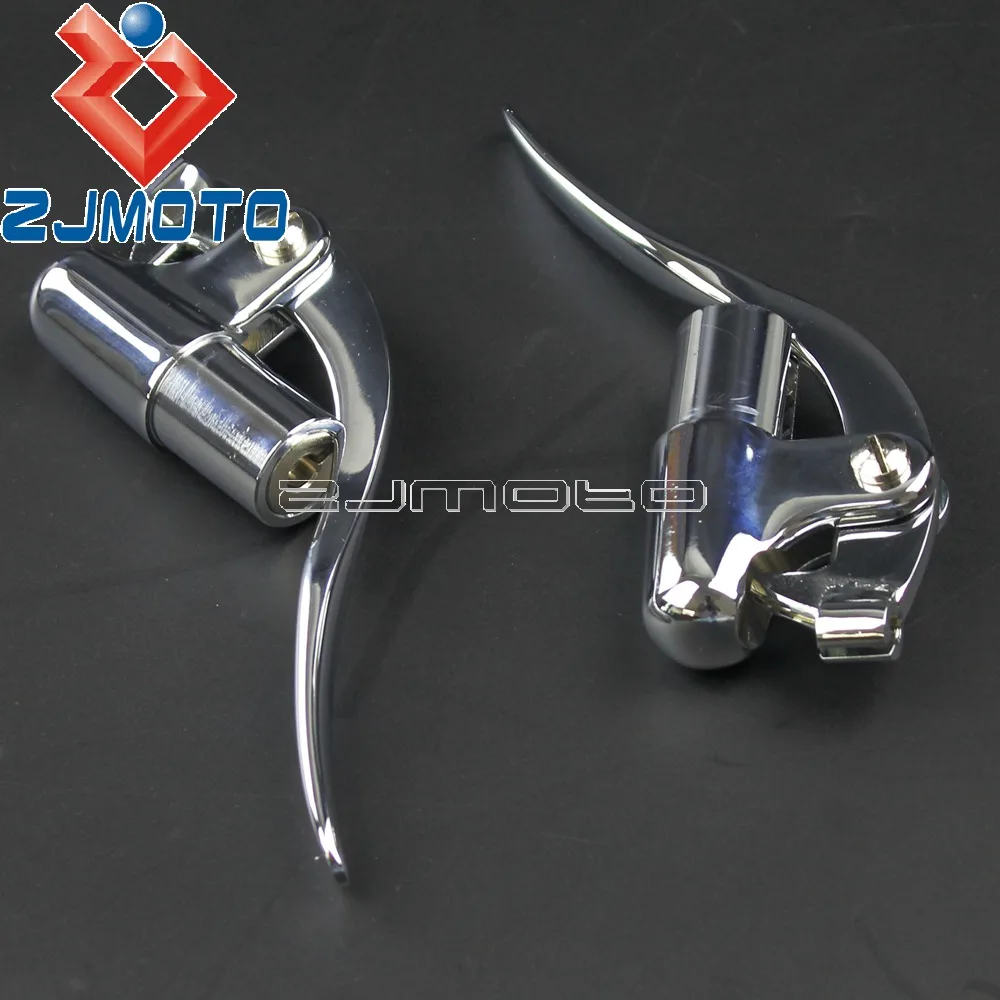 Motorcycle Inverted Bar End Control Lever For Harley Cafe Racer Chopper Bobber Custom 1\