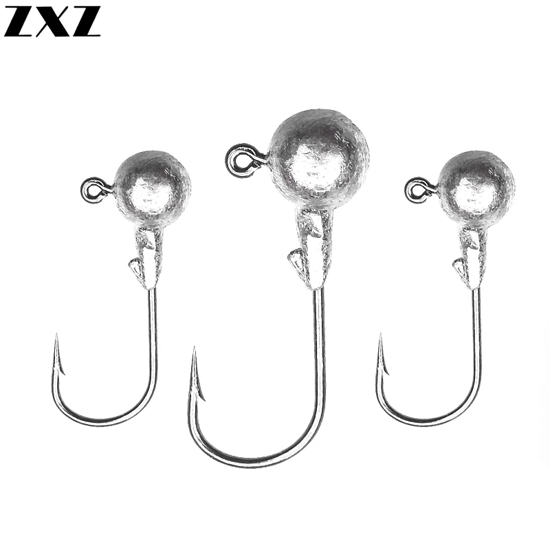 

20PCS Lead Jig Head Fishing Hook 1g 5g 7g 10g 22g Jighead Hooks Kafa for Soft Fishing Lure Carbon Steel Jigging Heads Fishhooks