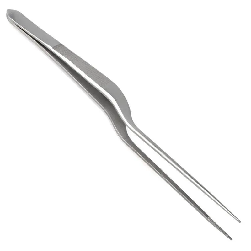 1 pcs Steel Curved Tweezers Ear Nose Sore Throat Smooth Ear Forceps Ear Care Wholesale