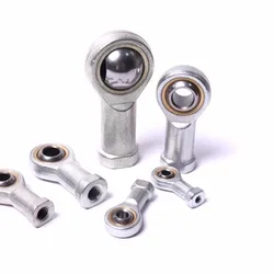 2Pcs M5 M6 M8 M10 M12 M16 Fish Eye Rod End Joint Ball Bearings SI T/K Accessories Female Left Hand Thread Rod End Bearing Shafts