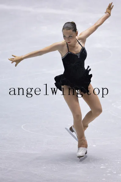 

black ice skating dresses for girls competition figure skating dress custom ice skating clothing free shipping clothes